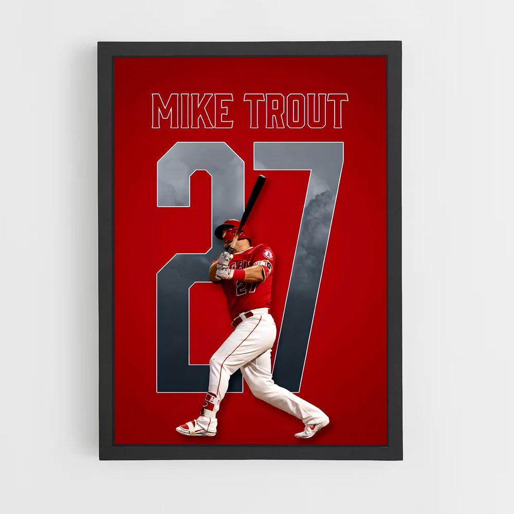 Poster Le Phénomène Trout – affiche Baseball (vue 2)